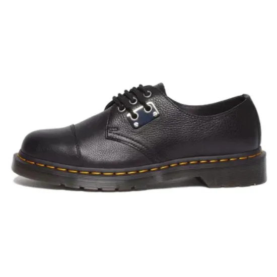 Dr.Martens 1461 Toe Plate Lunar Leather Oxford Shoes 'Black Milled Nappa'