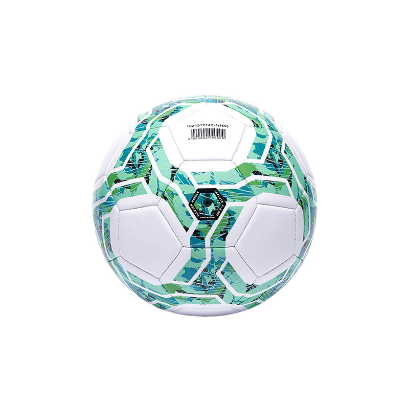Anta Size 5 Soccer Ball PVC Machine Stitched Soccer Ball Unisex Green