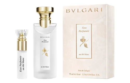 BVLGARI Bvlgari, white tea, gift box, perfume, set, eau de cologne, 75 ml, 10 ml