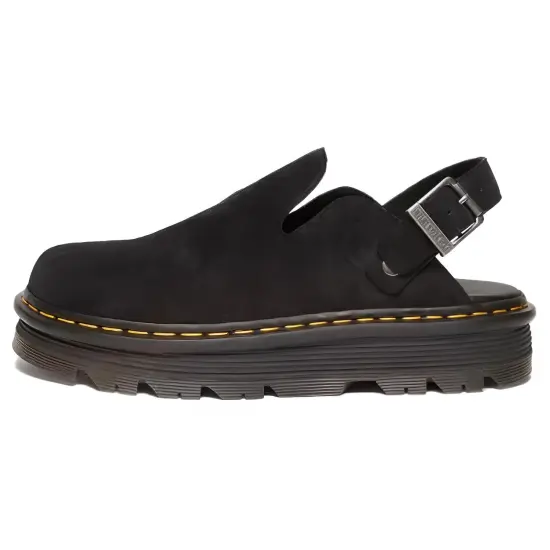 Dr.Martens Zebzag Suede Slingback Platform Mule Black