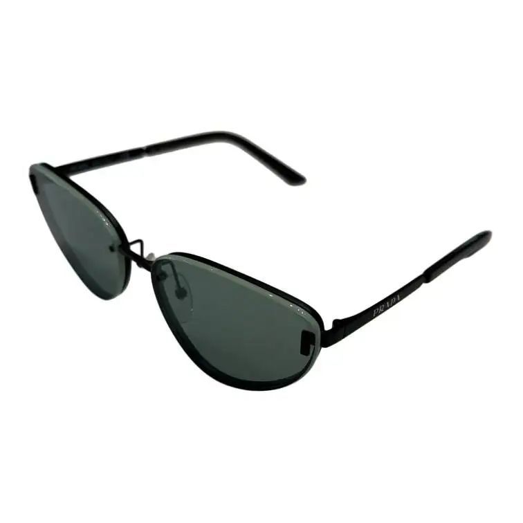 PRADA Irregular Shape Sunglasses Unisex Black