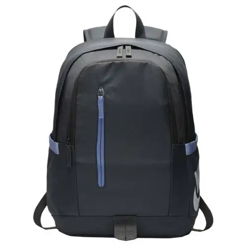 Nike Polyester Backpack Regular Unisex Gray