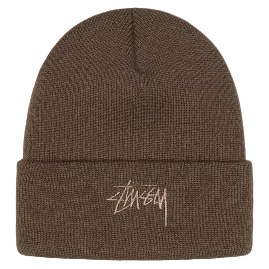 Шапка Stussy Logo (коричневая)