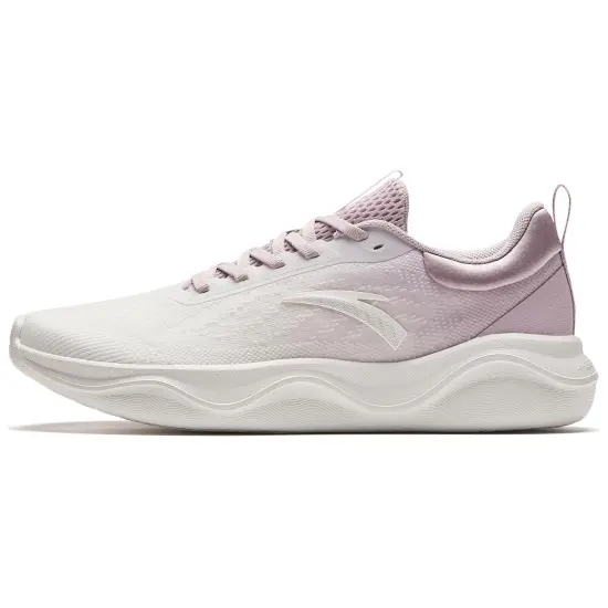 ANTA Running Shoes Women's Low-Top Basic Black/Papyrus White