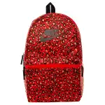 Nike Polyester Backpack Regular Unisex Red Leopard Print