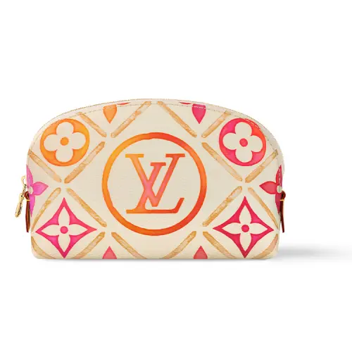 LOUIS VUITTON Pochette Cosmetique Pm Coral