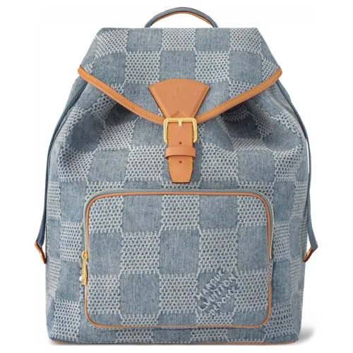 LOUIS VUITTON Montsouris Backpack Damier Denim 3D Blue Denim