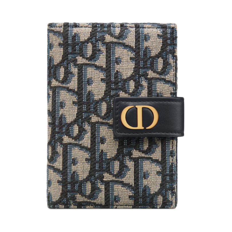 Женский кошелек Dior DIOR 30 Montaigne CD Oblique (синий)