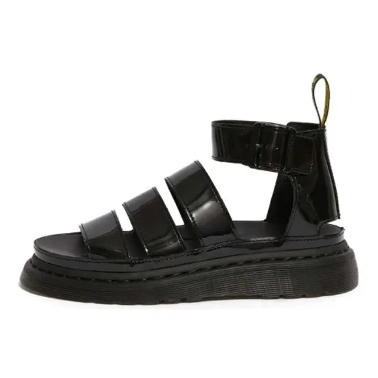 Dr.Martens Clarissa Ii Patent Leather Strap Sandals Black