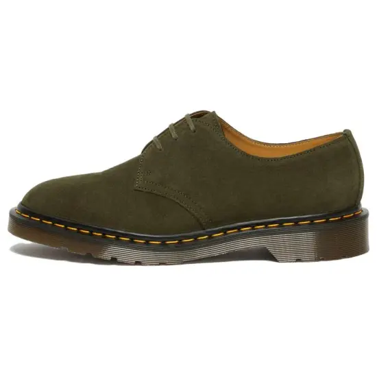 Dr.Martens 1461 Made In England Buck Suede Oxford 'Green'