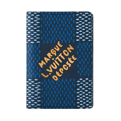 LOUIS VUITTON Pocket Organizer Damier Heritage Blue