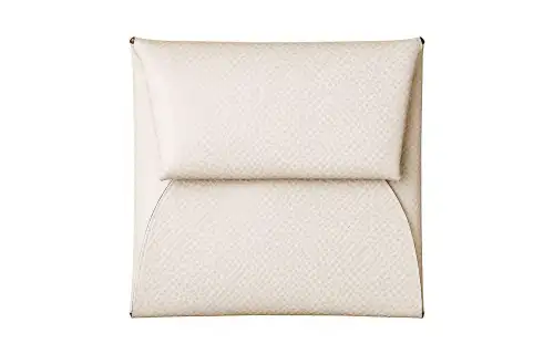HERMES Epsom Calfskin Card Holder, Coin Purse Women's 10 Craie Milkshake White