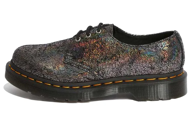 Dr. Martens 1461 Metallic Jk 'Gunmetal Iridescent Crackle' Women's