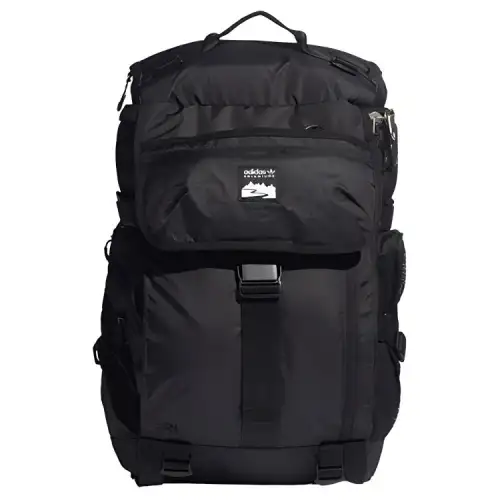 Adidas Originals Large Capacity Polyester Backpack Regular Unisex Black