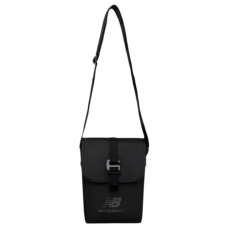 New Balance Synthetic Leather Crossbody Bag Regular Unisex Black