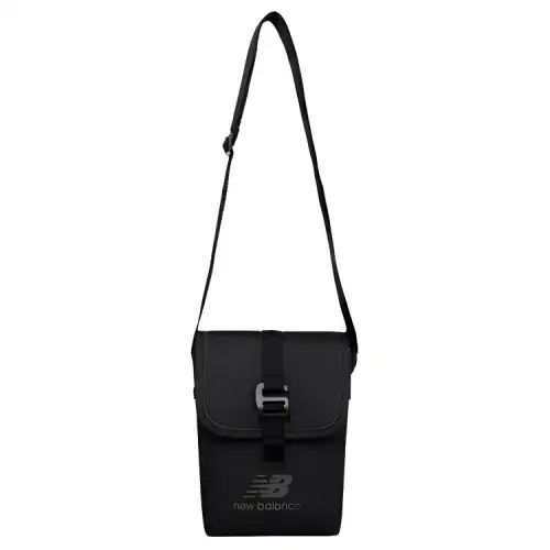 New Balance Synthetic Leather Crossbody Bag Regular Unisex Black