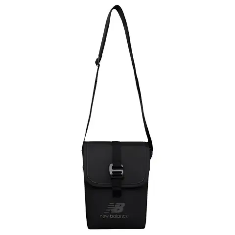 New Balance Synthetic Leather Crossbody Bag Regular Unisex Black