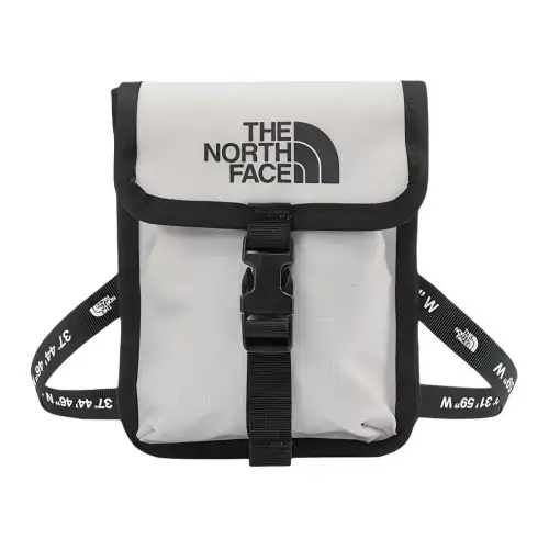 THE NORTH FACE Abrasion Resistant Material Shoulder Bag, Crossbody Bag Cell Phone Pouch Regular Unisex White