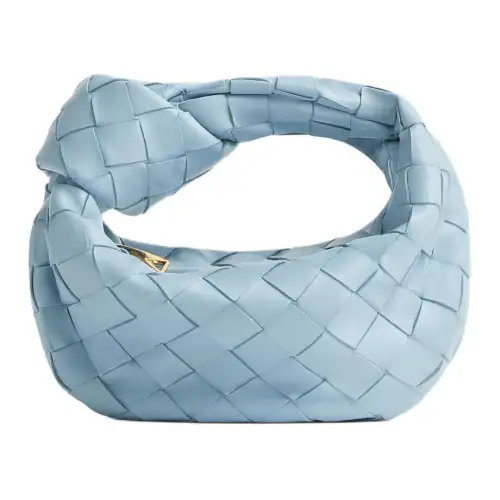 Bottega Veneta Jodie Lambskin Handbag Women's Ice Blue
