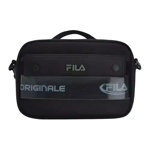 FILA Fabric Portable Crossbody Bag, Shoulder Bag Mini Men's Black