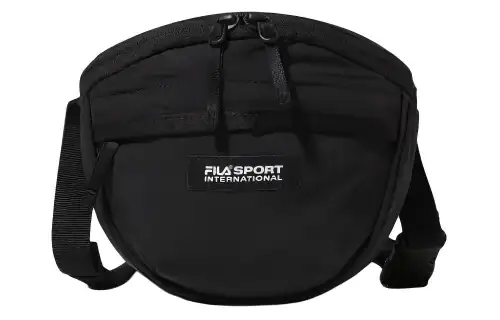 FILA Nylon Shoulder Bag, Crossbody Bag Small Unisex Black