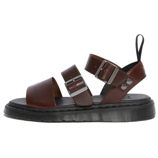 Dr.Martens Gryphon Brando Unisex Charro Brando Gladiator Sandals Dark Brown