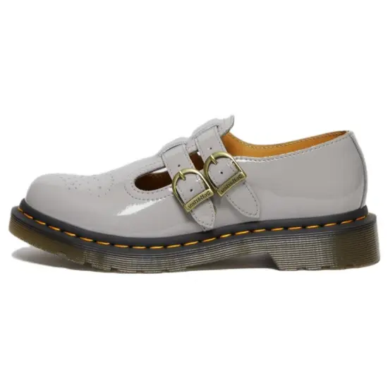Dr.Martens 8065 Patent Leather Mary Jane 'Grey' Women's