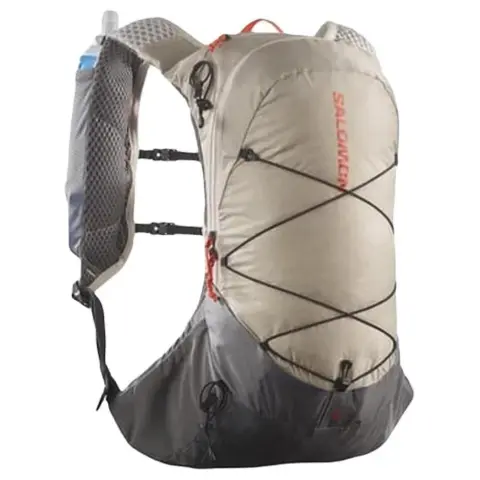 SALOMON 10L Mountaineering Hiking Short Distance Outdoor Bag Polyester Feather Gray/Black Unisex