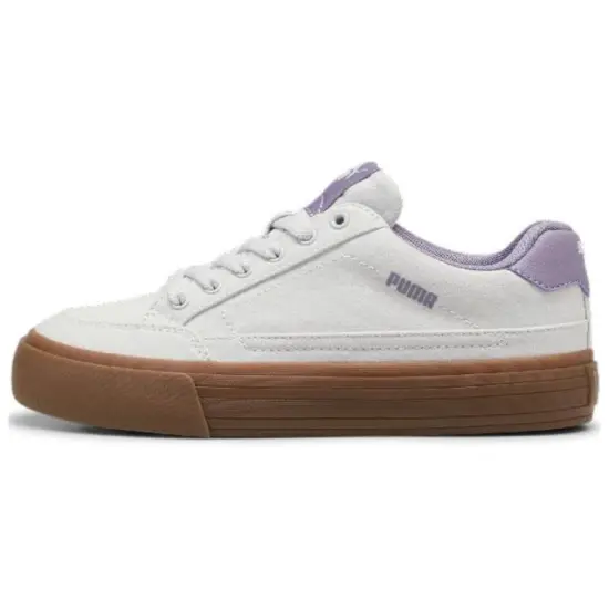 PUMA Court Classic Skateboard Shoes Women's Low-Top White