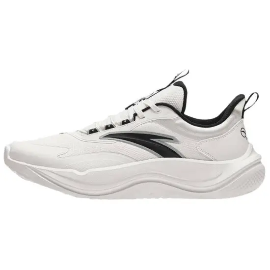 ANTA Running Shoes Men Low-Top Papyrus White/Basic Black