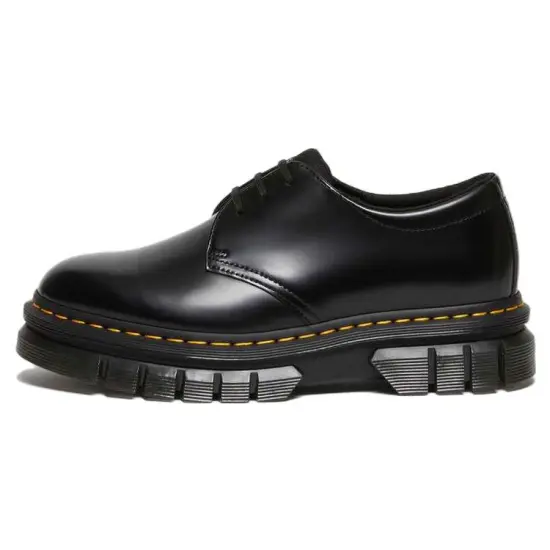 Dr.Martens Rikard Polished Smooth Leather Shoes 'Black Polished Smooth'