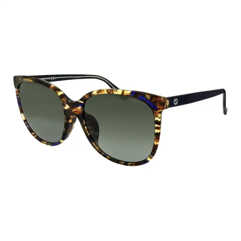 GUCCI Plastic Cat Eye Sunglasses Unisex Tortoiseshell