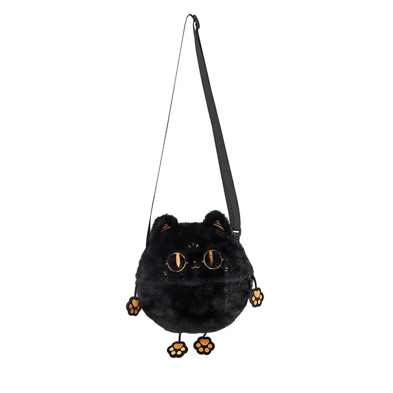 The British Museum Anderson Cat And Her Friends Collection Plush Cell Phone Pouch, Crossbody Bag Small Unisex