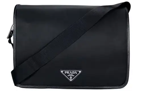 PRADA Nylon Shoulder Bag, Crossbody Bag Men's Black