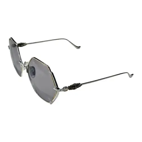 Chrome Hearts Irregular Shape Sunglasses Unisex Silver