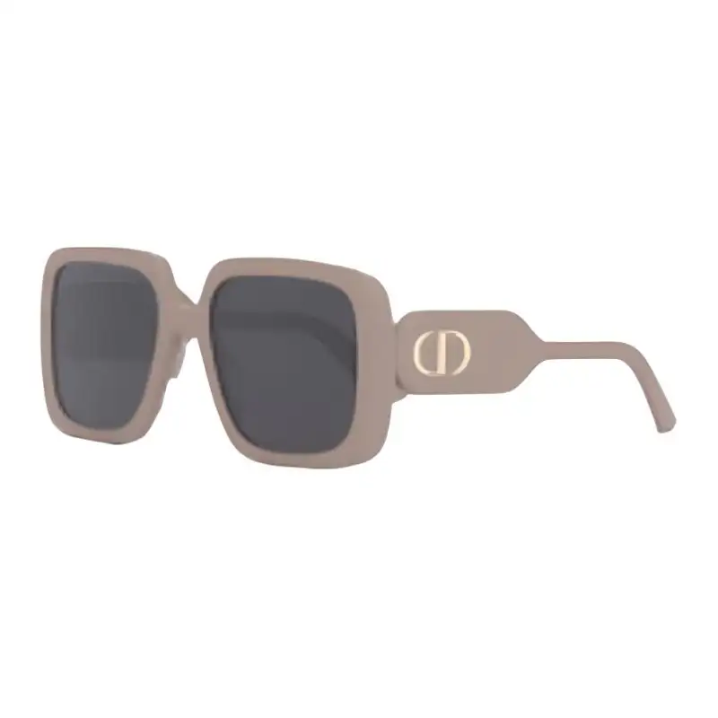 DIOR Square Sunglasses Women's Nude Pink