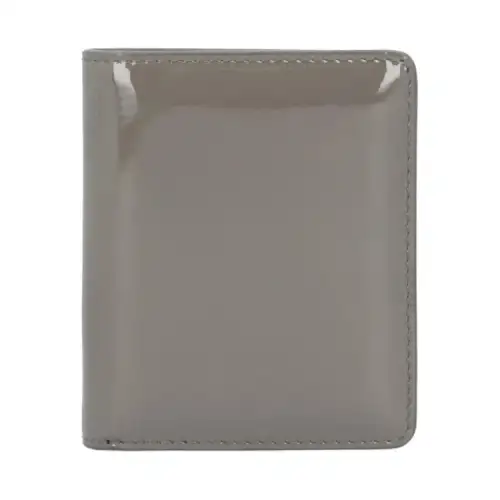 Maison Margiela Patent Leather Wallet Women's Gray