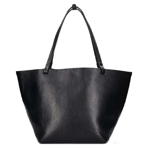 THE ROW Park Tote Calfskin Tote Bag, Shopping Bag, Handbag Men's Black