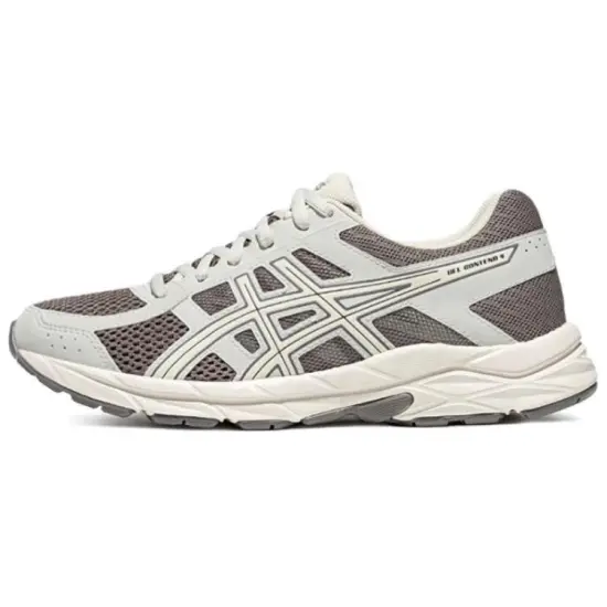 Asics Gel Contend 4 Anti Slip And Wear Resistant Breathable Low Top Running Shoes Women's Gray