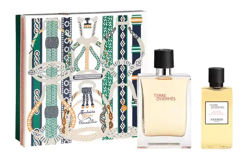 HERMES Men's gel, perfume, set, 100 ml, 80 ml