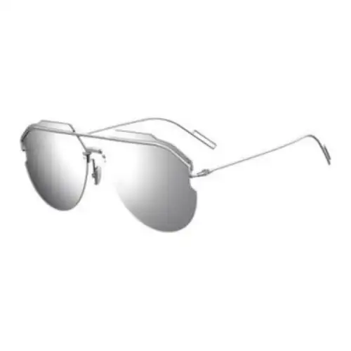 DIOR Irregular Shape Sunglasses Men's Silver