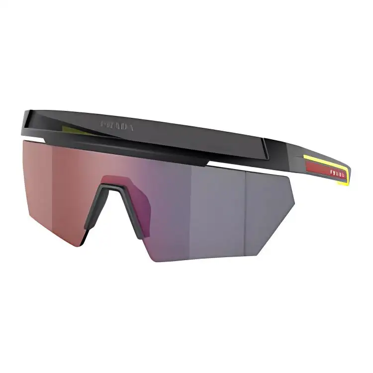 PRADA Irregular Shape Sunglasses Unisex Black