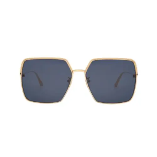 DIOR Irregular Shape Sunglasses Women's Gold