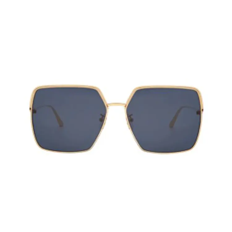 DIOR Irregular Shape Sunglasses Women's Gold