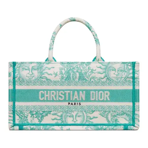 DIOR Embroidery Shoulder Bag, Crossbody Bag, Handbag Women's Mint Green