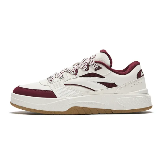 Anta Travel Lightweight Height Increasing Low Top Skateboard Shoes Men's Rose Madder Red