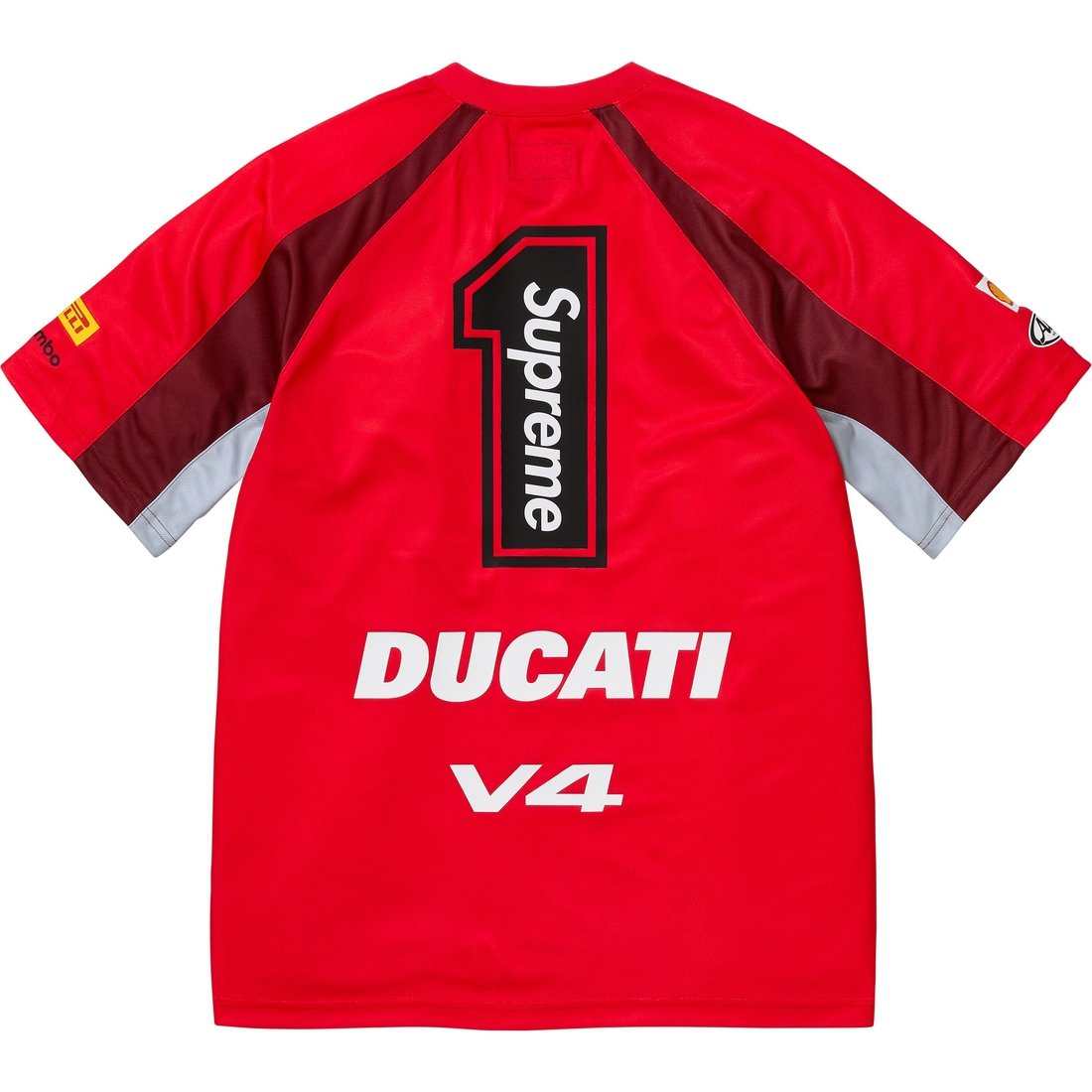 Supreme x DUCATI SS24 WEEK16 SOCCER JERSEY Logo оригинал, купить с