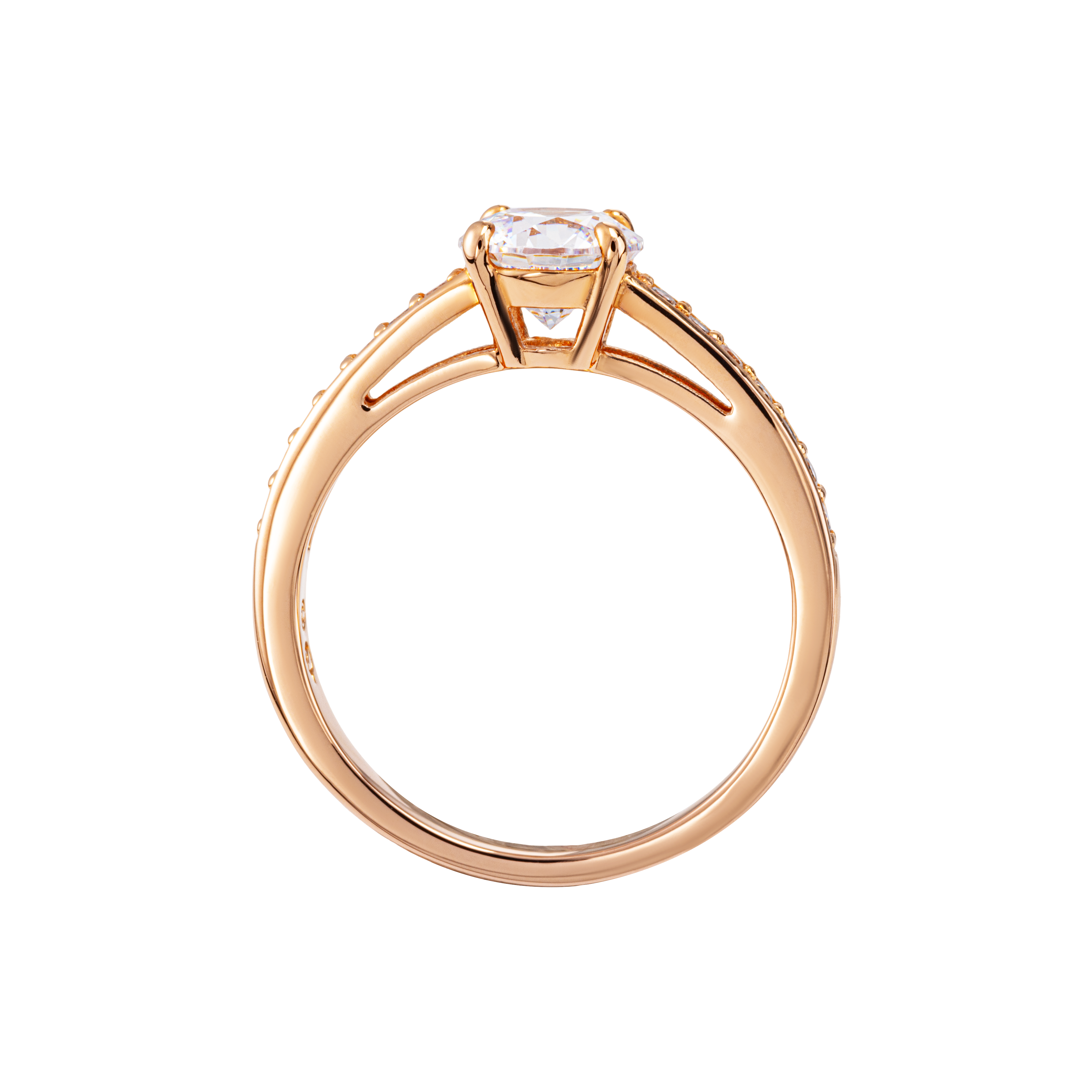 Swarovski Swarovski Attract Round Ring Inlaid Swarovski Elements Ring Women's Rose Gold