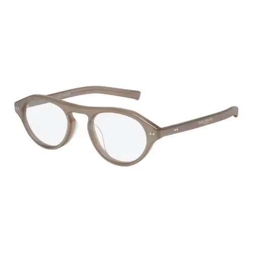 Maison Margiela Acetate Oval Eyeglass Frames Women's Brown