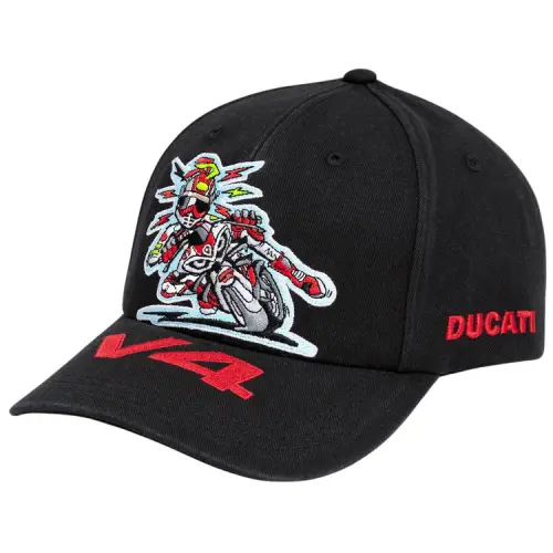 Supreme SS24 WEEK 16 Supreme®/DUCATI® 6-PANEL HAT Cotton Peaked Cap Unisex Couple Style Black